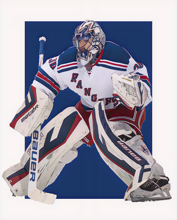 Henrik Lundqvist New York Rangers # 30 Blue Stitched NHL Jersey