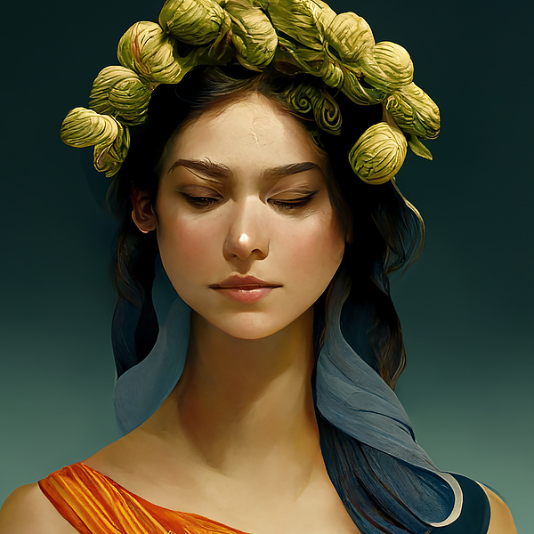 Greek goddess hera golden hairs …» — создано в Шедевруме