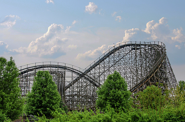 Hershey Park - Roller Coaster - Pennsylvania Greeting Card by Bill