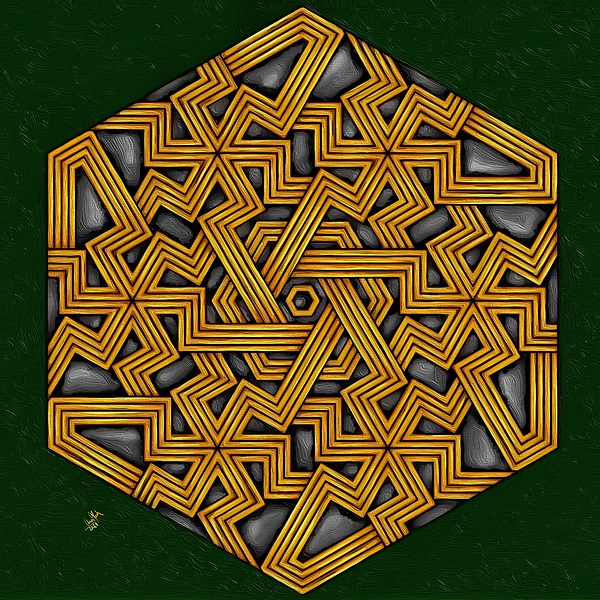 Anas Afash - Hexagonal Pattern Mandala