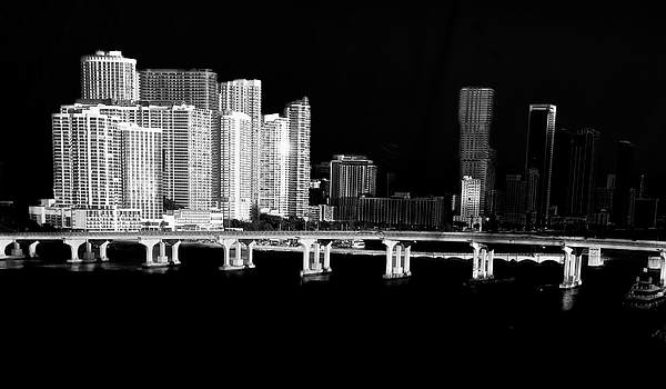 Bonnie Colgan - High-Rises over Miami Bridge