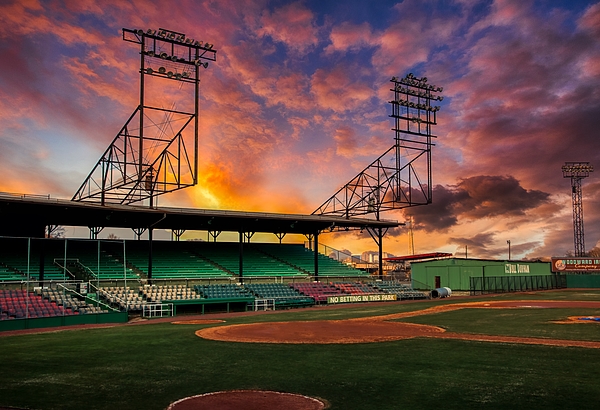 Sunset at Turner Field - Home of the Atlanta Braves Canvas Print / Canvas  Art by Mountain Dreams - Fine Art America