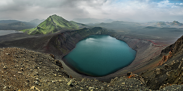 Luigi Morbidelli - Hnausapollur Blahylur crater in Landmannalaugar, Iceland