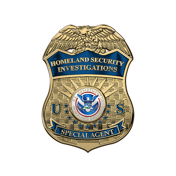 Homeland Security Investigations - H S I Special Agent New Badge over ...