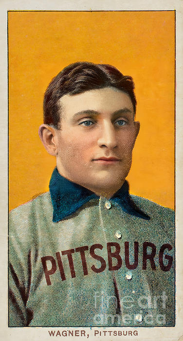 Honus Wagner Baseball Card Restored and Enhanced 20230622 Greeting Card by  Wingsdomain Art and Photography