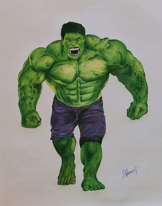 Hulk Drawing | The Avengers | How to Draw the Hulk | by Pritam Saha |  Marvel art drawings, Avengers drawings, Marvel drawings