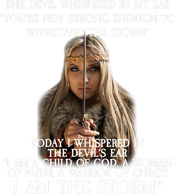 I Am The Storm I Am A Child Of God A Woman Of Greeting Card by Ellie Alan