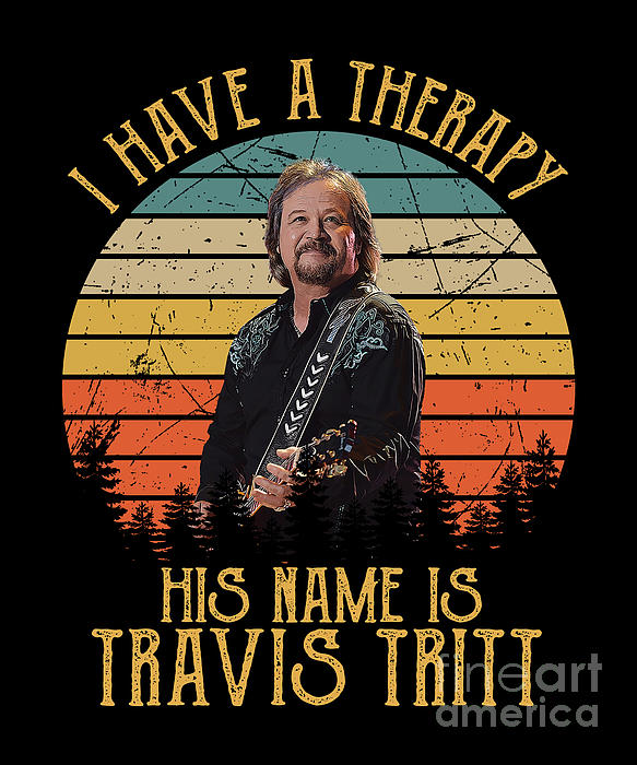 I Have A Therapy His Name Is Travis Tritt Sticker by Notorious