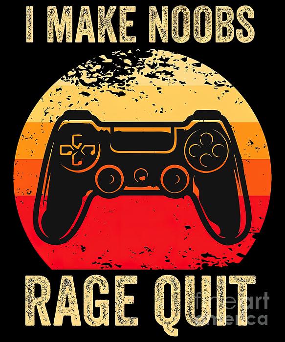 Gamer Short Sleeve T-shirt rage Quitter 