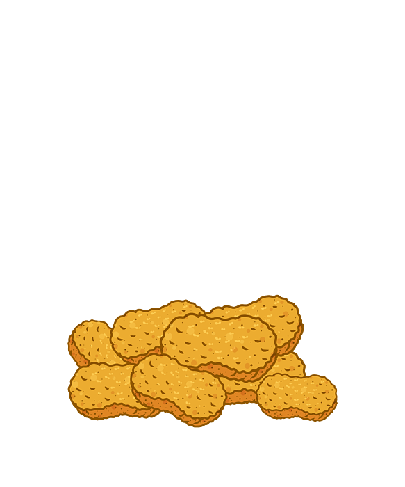 Funny Chicken Nuggets Make Me Smile Shirt Chicken Nugget Lover Tshirt Cute  Gift