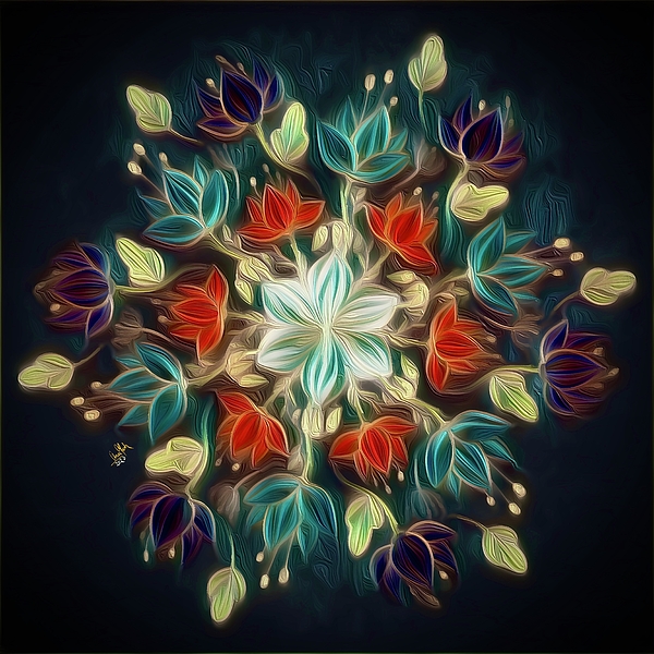 Anas Afash - Ice Flake Mandala Abstract
