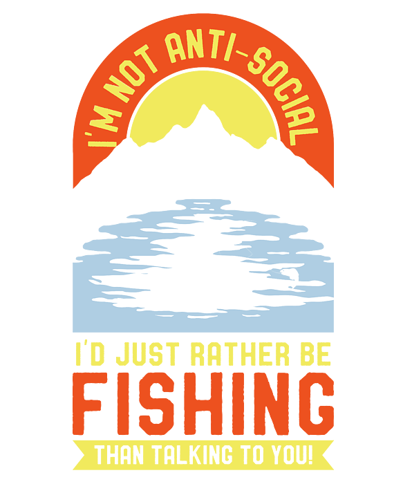 Id Rather Be Fishing Funny Fisherman Angling Fly Fishing Angler Youth  T-Shirt by Toms Tee Store - Pixels Merch