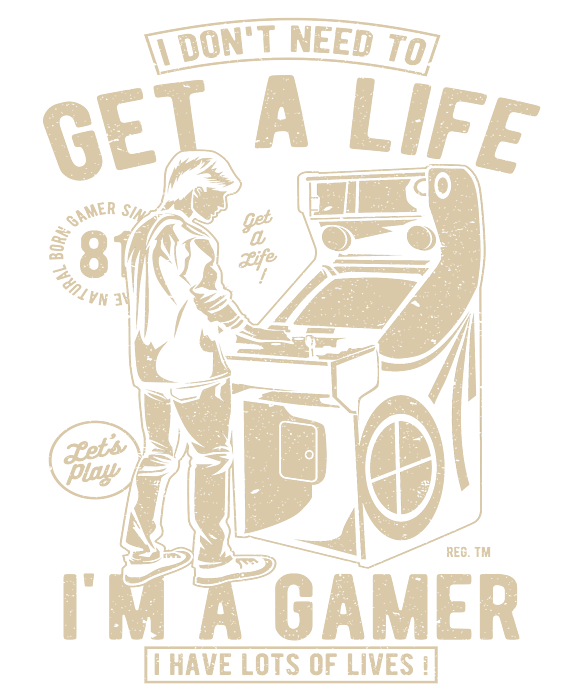 Im A Gamer Retro Game Machine Gaming Video Gamer Poster