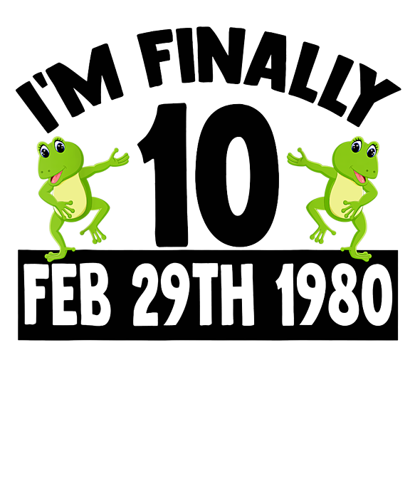 Leap Day 40 Years Old February 29th 1980 Birthday T-Shirt Leap Day 40 Years Old February 29th 1980 Birthday T-Shirt