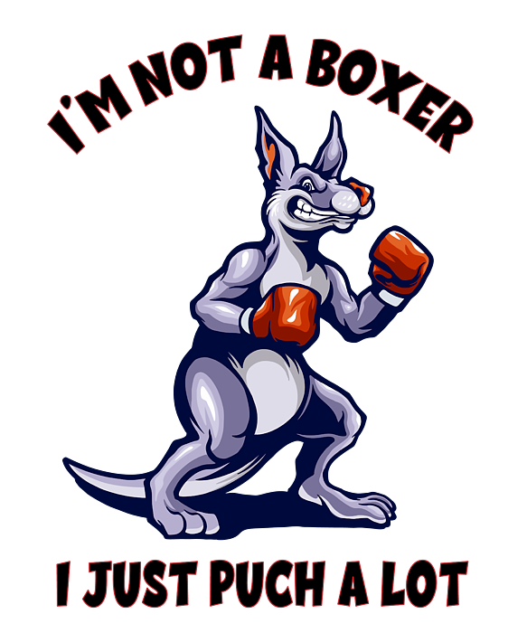 I'm Not A Boxer I Just Punch A Lot Kangaroo Coffee Mug by Fighting Artist -  Pixels