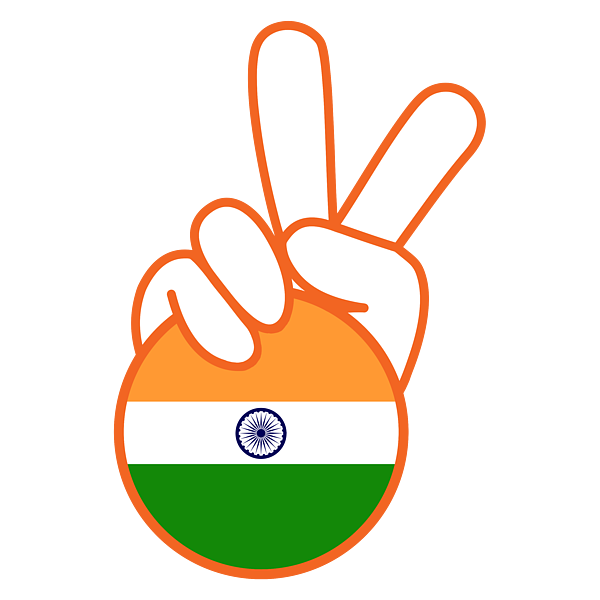 India Flag - Indian Peace Sign Jigsaw Puzzle by Inspired Images - Pixels