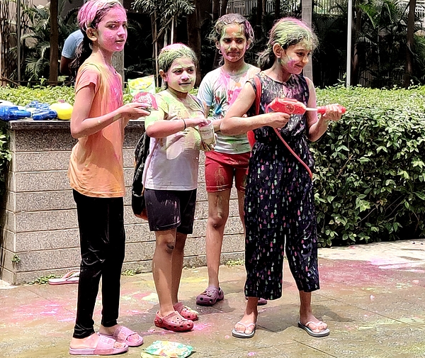 Anand Swaroop Manchiraju - Indian Kids On Holi Festival