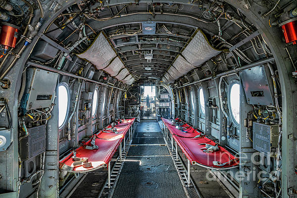 Delphimages Photo Creations - Inside a Sea Knight cargo transport helicopter
