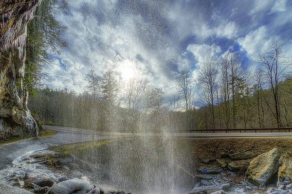 Steve Rich - Inside Bridal Veil Falls, Highlands North Carolina