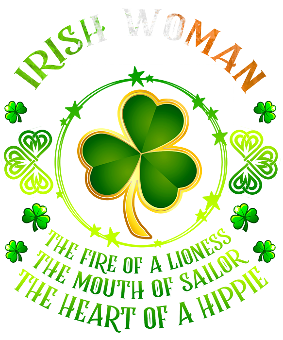TEEPOMY Irish Woman The Soul of A Witch The Heart of Hippie Unisex Hoodie