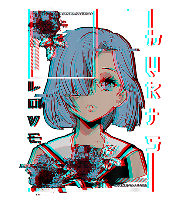 Glitch Sad Anime Boy Pfp T Shirt Cheap