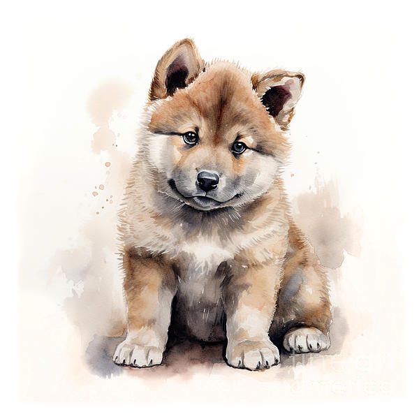 Fashion cute akita puppies