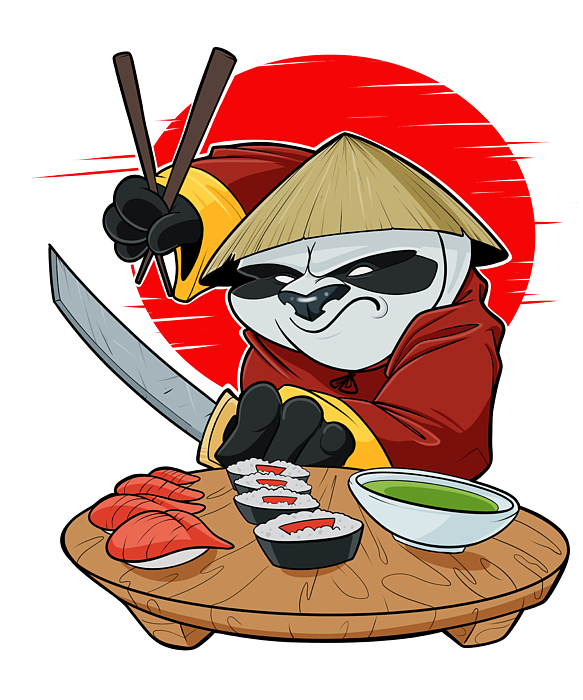 https://images.fineartamerica.com/images/artworkimages/medium/3/japanese-food-i-maki-lover-i-samurai-sushi-panda-maximus-designs-transparent.png