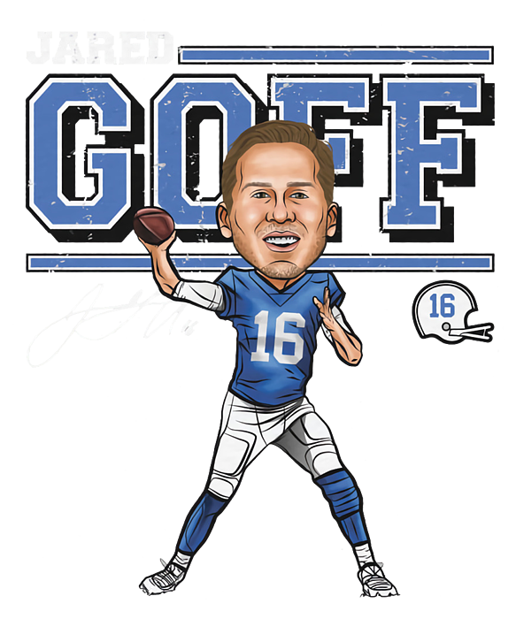 Jared Goff Cartoon Toddler T-Shirt by Kelvin Kent - Pixels