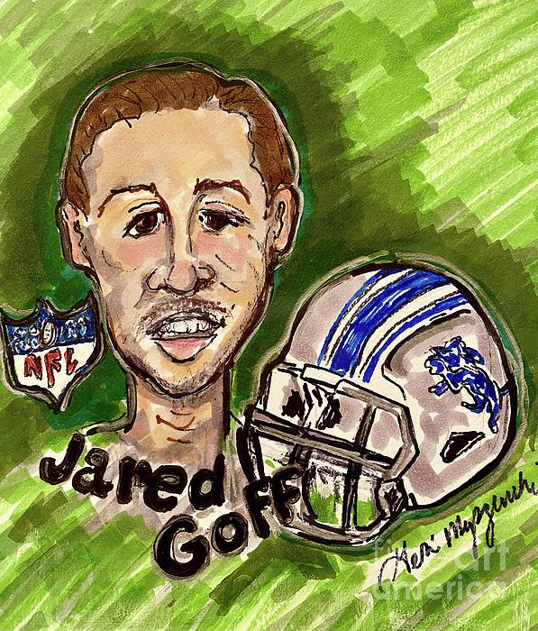 Jared Goff Detroit Lions T-Shirt by Geraldine Myszenski - Pixels