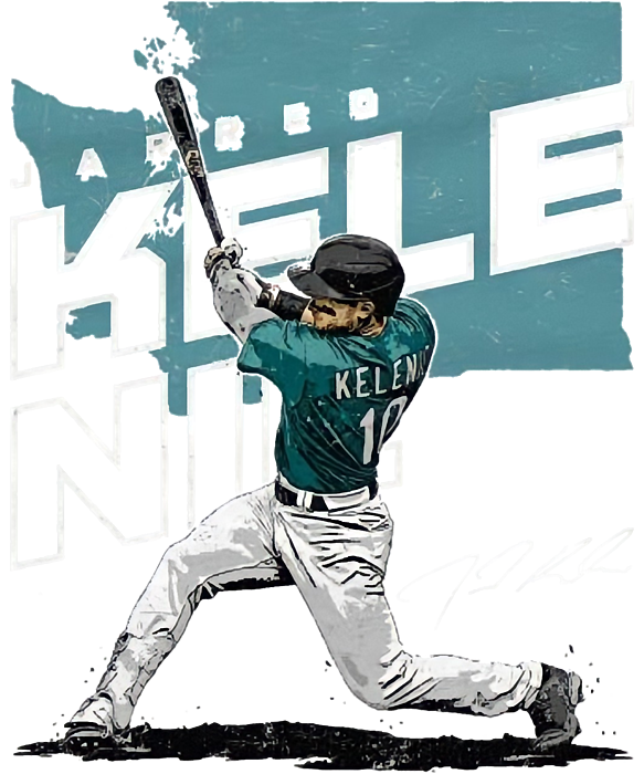 Jarred Kelenic Baseball Paper Poster Mariners 2 - Jarred Kelenic