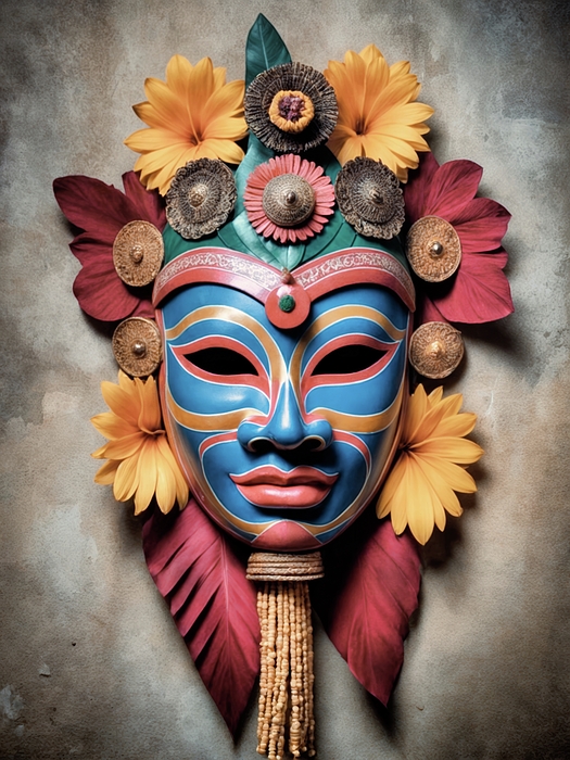 Samuel HUYNH - Javanese Topeng Dance Mask - Resonance of the Past