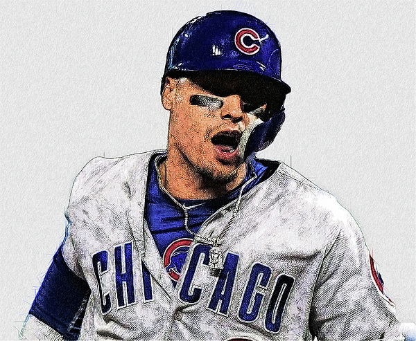 Javier Baez - SS - Chicago Cubs Onesie by Bob Smerecki - Pixels