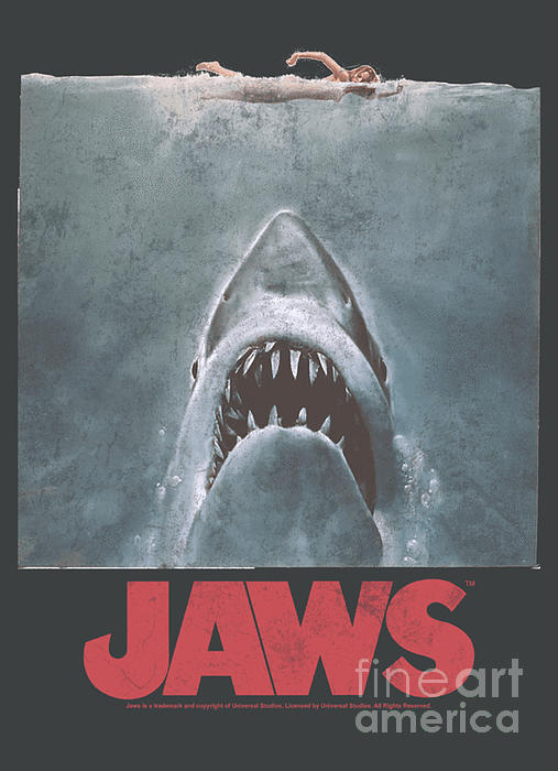 Jaws Shark Big Game Fishing Digital Art by Milly Lovegrove - Pixels