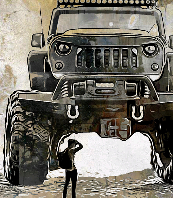 Extreme poses with open jeep (willys) - YouTube