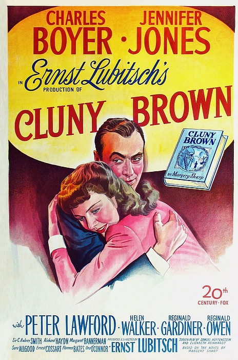 JENNIFER JONES and CHARLES BOYER in CLUNY BROWN 1946 directed by ERNST LUBITSCH. Greeting Card