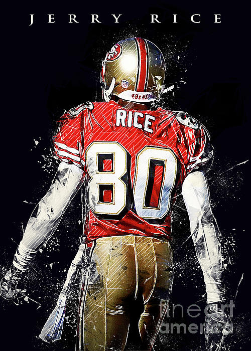 Jerry Rice Fleece Blanket by Wpap Me - Fine Art America