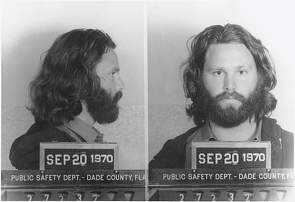 Dade County Mug shot - Linda Howes Website - Jim Morrison Mug Shot 