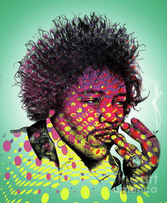 Mark Ashkenazi - Jimi Hendrix Portrait 1