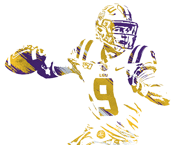 9 Joe Burrow LSU Youth University Jerseys White, Joe Burrow LSU Tigers  Jersey, Shirts, Apparel, Gear