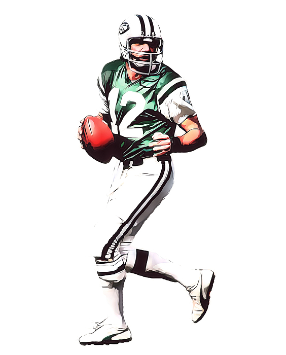 New York Jets Uniform T-Shirt by Joe Hamilton - Pixels