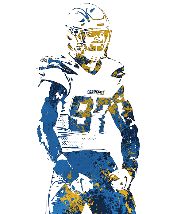 Joey Bosa Los Angeles Chargers Chargers Pixel Art 1007 Tote Bag by Joe  Hamilton - 13 x 13 - Pixels