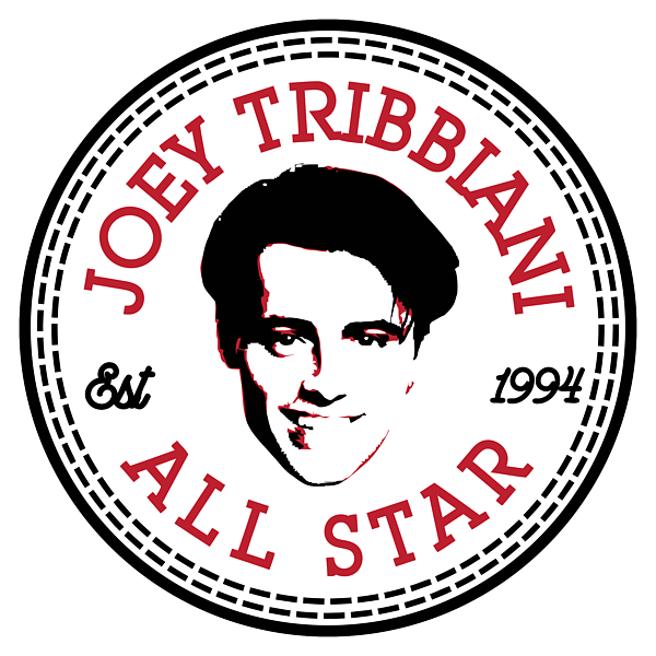 Joey Tribbiani Friends All Star Converse Logo Sticker by Marsha Powers Pixels