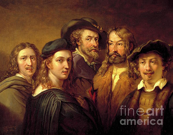 Alexandra Arts - Johan Gustaf Sandberg - Five painters Raphael, Rembrandt, Nicolas Poussin, Durer and Rubens