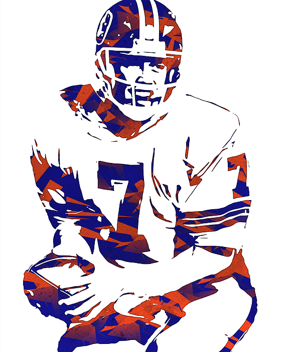 John Elway Denver Broncos Pixel Art 102 Jigsaw Puzzle by Joe Hamilton -  Pixels