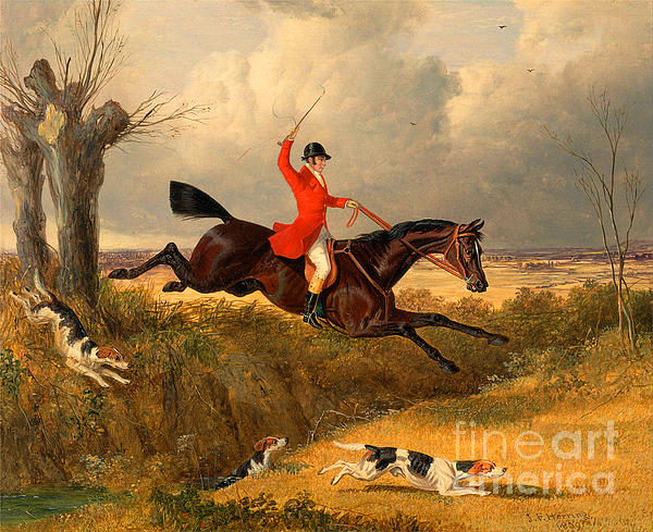 John Frederick Herring Snr,Clearing a Ditch,large wall art,framed