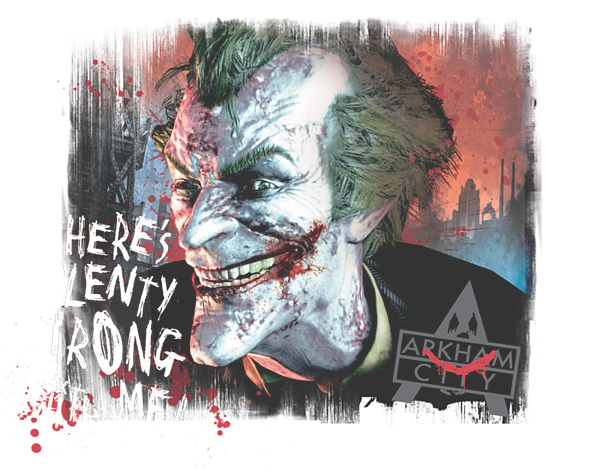 joker arkham asylum poster