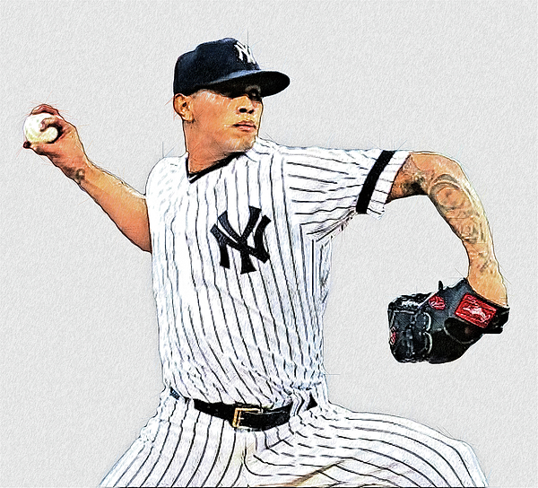  Jonathan Loaisiga New York Yankees Poster Print, Real