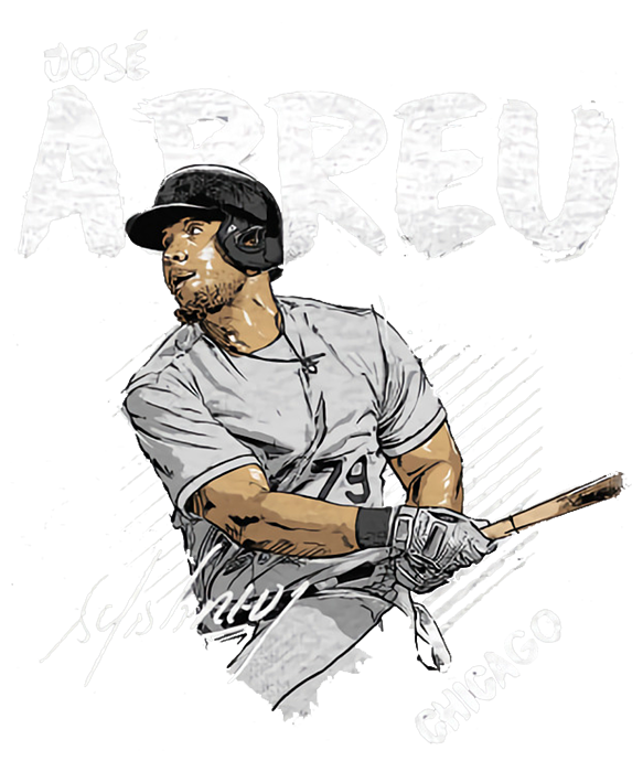 Jose Abreu Base T-Shirt by Kelvin Kent - Pixels