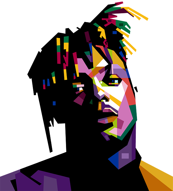 Juice WRLD in WPAP Adult Pull-Over Hoodie by Ical Said - Pixels