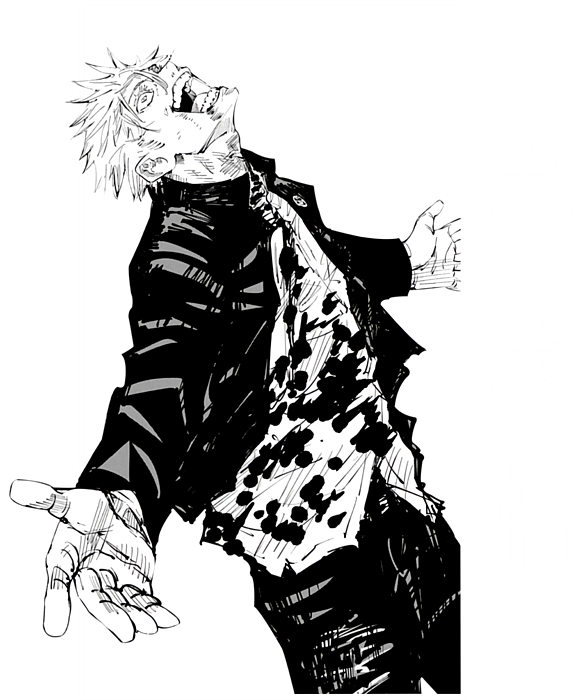 Jujutsu Kaisen Gojo Satoru goes Greeting Card by Claire Moore